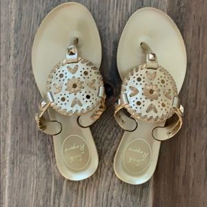 Kids gold jack Rogers sandals sz12